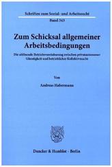 Zum Schicksal allgemeiner Arbeitsbedingungen.