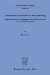 Der Irrtumsnachweis beim Massenbetrug