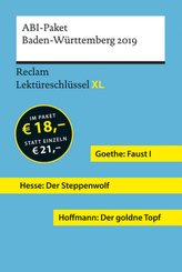 Abi-Paket Baden-Württemberg 2019: Faust I, Der goldne Topf, Der Steppenwolf, 3 Bde.
