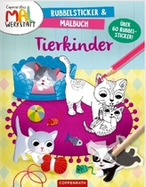 Tierkinder - Rubbelsticker & Malbuch