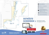 Delius Klasing-Sportbootkarten: Ostküste Schweden Ausgabe 2017/2018 (berichtigt bis 1/2017, m. CD-ROM. Tl.1