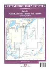 Delius Klasing-Sportbootkarten Göta Kanal mit Vänern und Vättern, Berichtigung, Planokarte