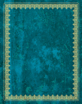 Blank Book Lederlook blau (groß)