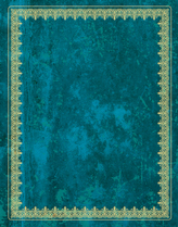 Blank Book Lederlook blau (klein)