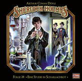 Sherlock Holmes - Eine Studie in Scharlachrot, 2 Audio-CDs