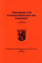 Dienstgrad- und Funktionsabzeichen der Feuerwehr vom 26. Januar 2009