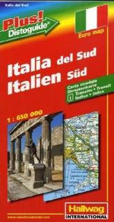 Hallwag Straßenkarte Italien Süd. Italia del Sud. Italy Soth; Italie du Sud