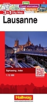 3 in 1 City Map Lausanne