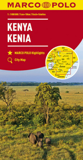 MARCO POLO Länderkarte Kenia 1:1 000 000. Kenya