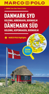 MARCO POLO Karte Dänemark Süd 1:200 000. Denmark South / Dänemark Du Sud / Danmark Syd