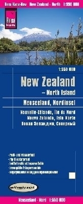 World Mapping Project Reise Know-How Landkarte Neuseeland, Nordinsel (1:550.000). New Zealand - North Island