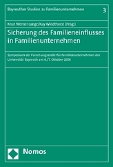 Sicherung des Familieneinflusses in Familienunternehmen