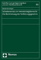 Schadensersatz im Immaterialgüterrecht: Die Bestimmung des Verletzungsgewinns
