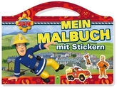 Feuerwehrmann Sam Mein Malbuch mit Stickern