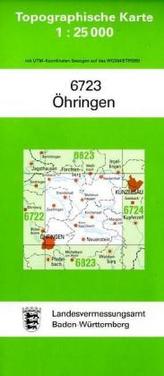 Topographische Karte Baden-Württemberg Öhringen
