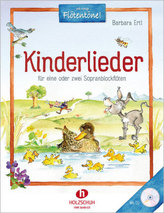 Kinderlieder, für 1-2 Sopranblockflöten, m. Audio-CD