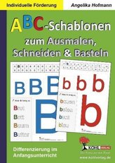 ABC-Schablonen zum Ausmalen, Schneiden & Basteln