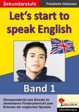 Let's start to speak English