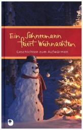 Ein Schneemann feiert Weihnachten