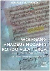 Wolfgang Amadeus Mozarts Rondo alla turca (aus der Klaviersonate KV 331) für Gitarre arrangiert von Stefan Sell