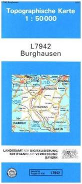 Topographische Karte Bayern Burghausen