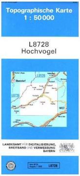 Topographische Karte Bayern Hochvogel