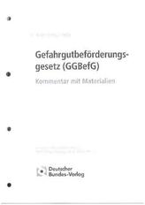 Gefahrgutbeförderungsgesetz (GGBefG), Kommentar