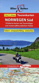 Biker Betten - Tourenkarte Norwegen Süd