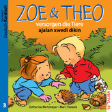 Zoe & Theo versorgen die Tiere, Deutsch-Kurdisch. Zoe & Theo ajalan xwedi dikin