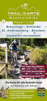 MTB Trail-Karte Harz: Braunlage - Schierke - St. Andreasberg - Brocken
