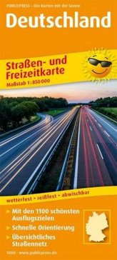 PublicPress Straßen- und Freizeitkarte Deutschland