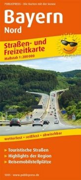 PublicPress Straßen- und Freizeitkarte Bayern-Nord
