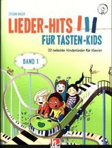 Liederhits mit für Tasten-Kids. Bd.1, m. 1 Audio-CD