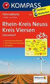 Kompass Fahrradkarte Rhein-Kreis Neuss - Kreis Viersen