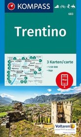 Kompass Karte Trentino