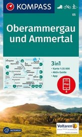 Kompass Karte Oberammergau und Ammertal