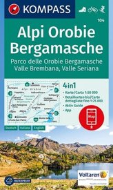 Kompass Karte Alpi Orobie Bergamasche