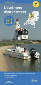 ANWB Waterkaart Wasserkarte Y IJsselmeer, Markermeer