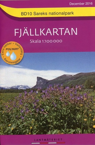 Amtliche Karte Schweden Fjällkartan. Bl.10 Amtliche Karte Schweden Fjällkartan. Bl.10