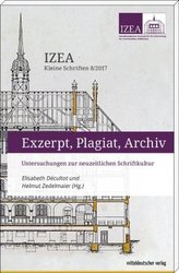 Exzerpt, Plagiat, Archiv