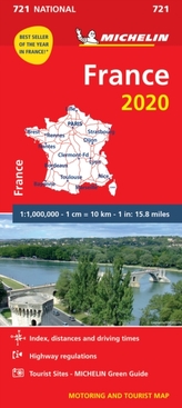  France 2020 - Michelin National Map 721
