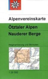 Alpenvereinskarte Ötztaler Alpen, Nauderer Berge