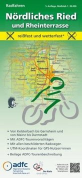 MeKi-Radwanderkarten mit ADFC-Tourenvorschlägen - Radfahren - Nördliches Ried und Rheinterrasse