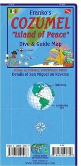 Franko Maps Franko's Cozumel 'Island of Peace' Dive & Guide Map