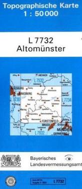 Topographische Karte Bayern Altomünster