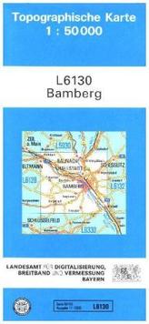 Topographische Karte Bayern Bamberg