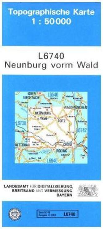 Topographische Karte Bayern Neunburg vorm Wald Topographische Karte Bayern Neunburg vorm Wald