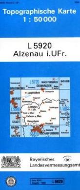 Topographische Karte Bayern Alzenau i. UFr.