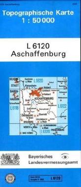 Topographische Karte Bayern Aschaffenburg