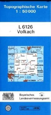 Topographische Karte Bayern Volkach
